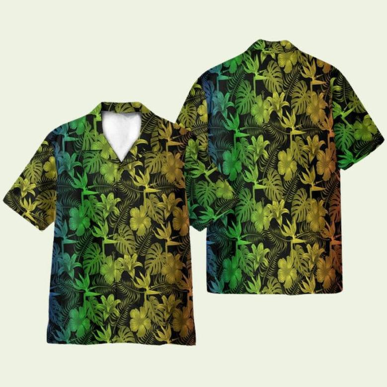 Light Colorful Tropical Hawaiian Shirt