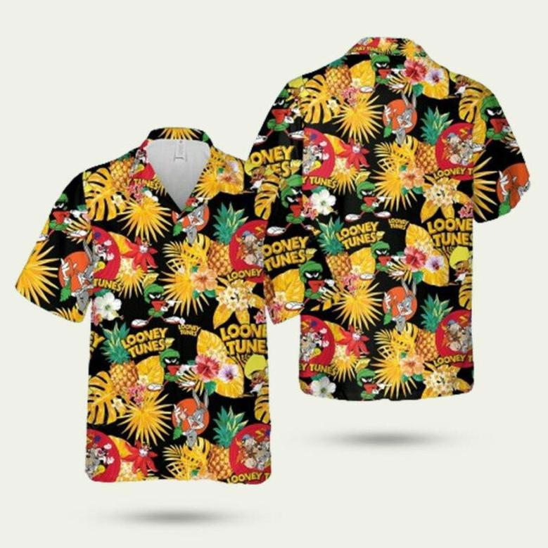 Looney Tunes Bugs Bunny Tropical Pattern Hawaiian Shirt