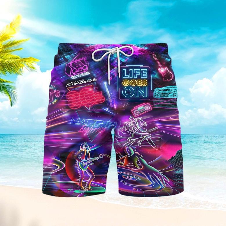 Made In The Music Neon Vintage s Beach Shorts For Men