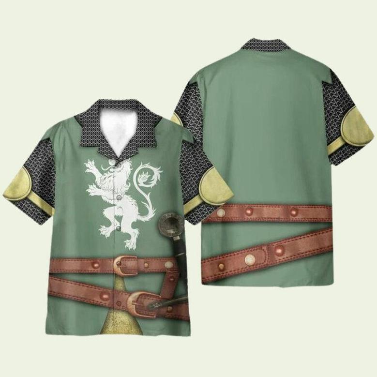 Medieval Knight Cosplay Costume Hawaiian Shirt