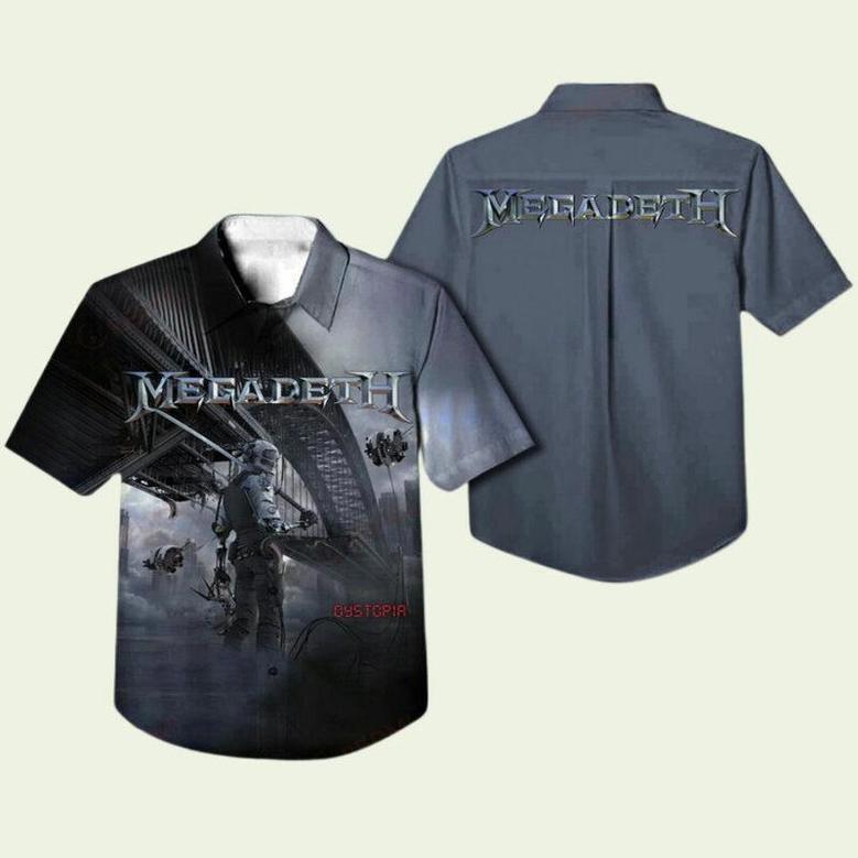 Megadeth Band Dystopia Hawaiian Shirt