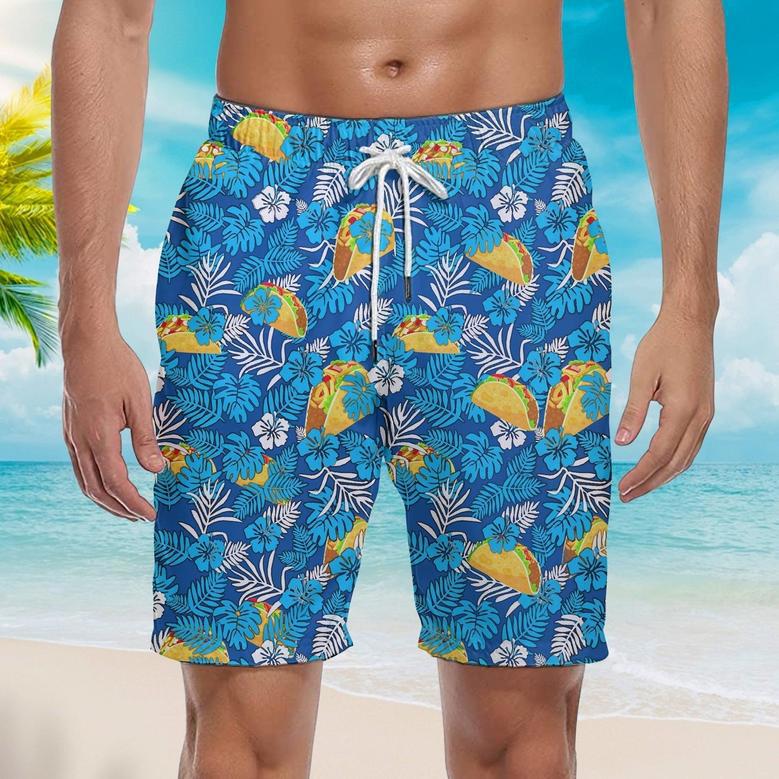 Mexican Taco Beach Shorts For Men