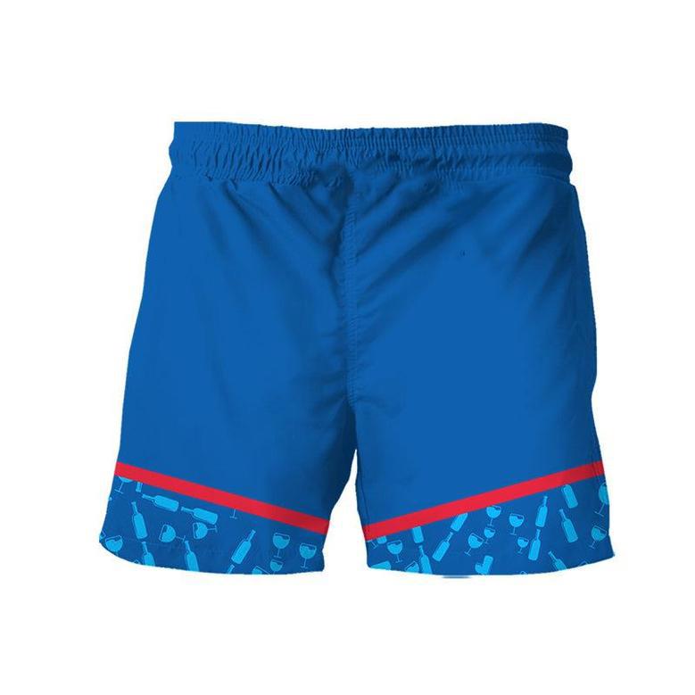 Michelob Ultra Bottle Pattern Swim Trunks