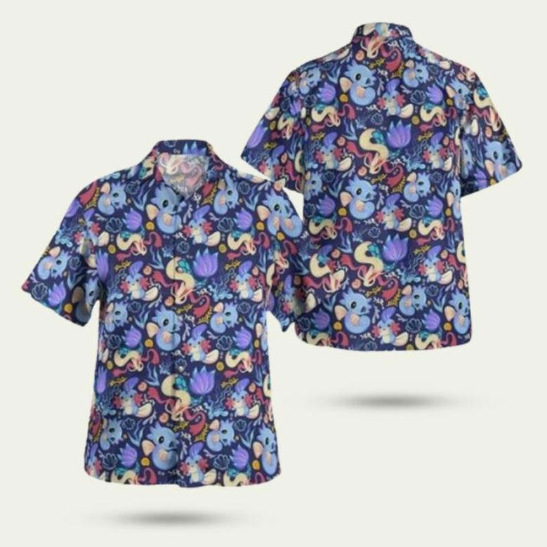 Milotic Water Pokemon Hawaiian Shirt