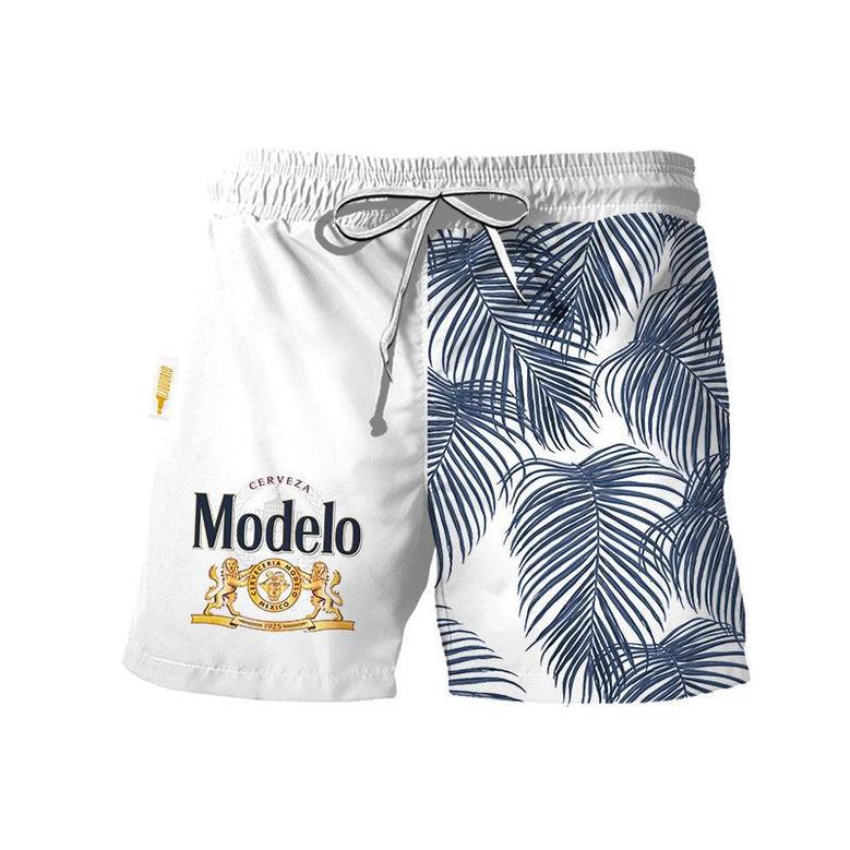 Modelo Tropical Fern Swim Trunks