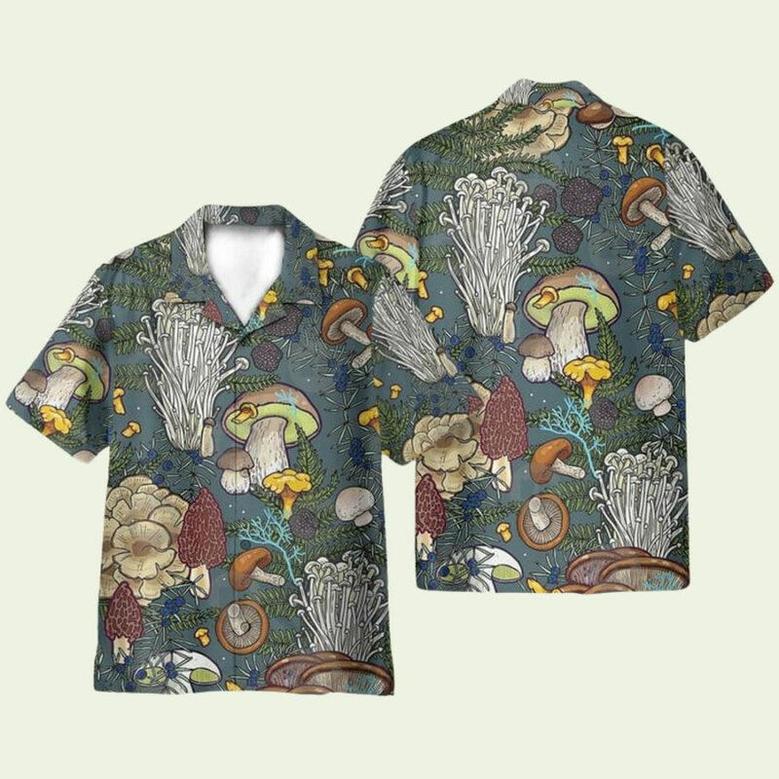 Mushroom Tropical Pattern Hawaiian Shirt