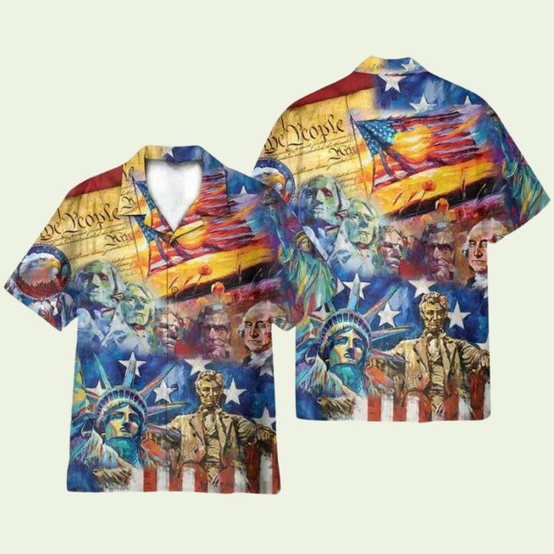 My Patriotic Heart Beats July Idependence Day Hawaiian Shirt