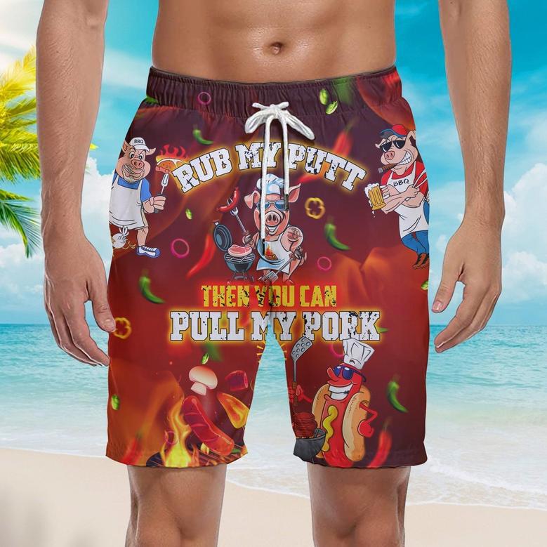 National BBQ Day You Can Pull My Pork Beach Shorts For Men