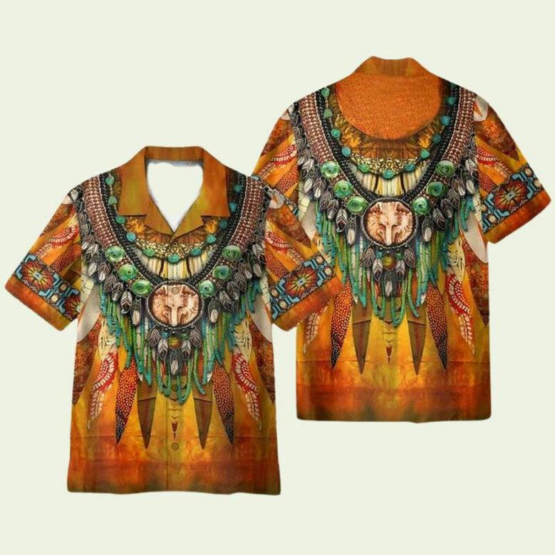 Native American Indigenous Cosplay Costume Hawaiian Shirt