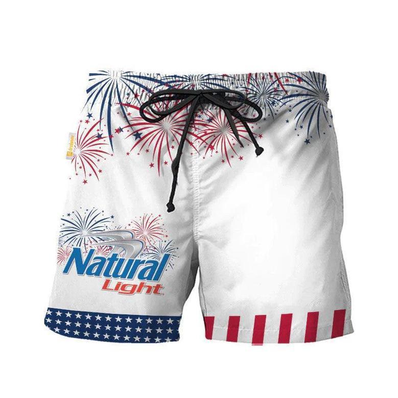 Natural Light American Independence Day Swim Trunks