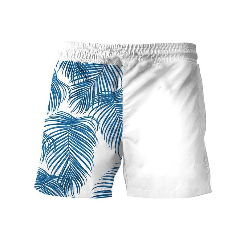 Natural Light Tropical Fern Swim Trunks