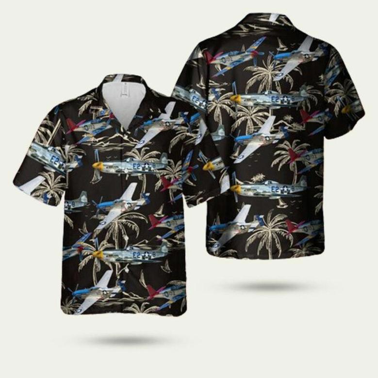 North American P 51 Mustang Hawaiian Shirt