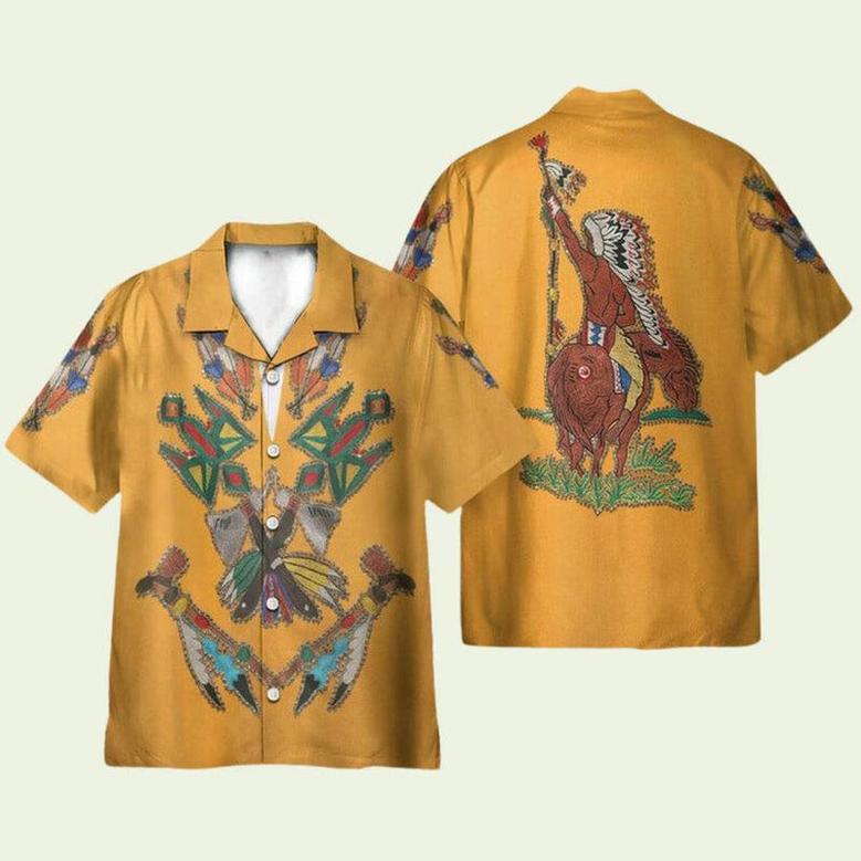 Nudie Suit Native American Cosplay Costume Hawaiian Shirt