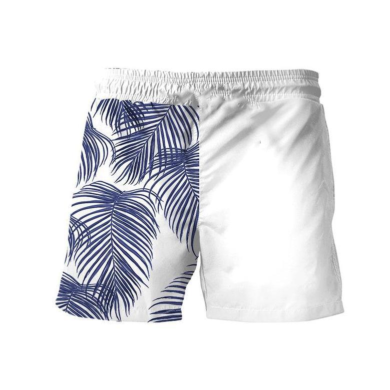 Pabst Blue Ribbon Tropical Fern Swim Trunks