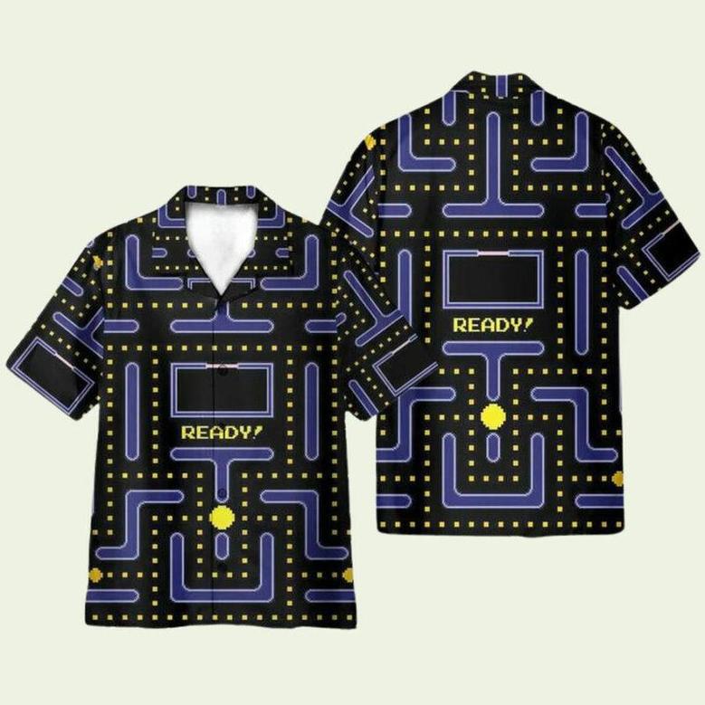 Pacman Gameplay Hawaiian Shirt