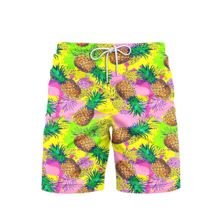 Pineapple Colorful Beach Shorts For Men