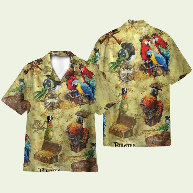 Pirate Parrot Hawaiian Shirt