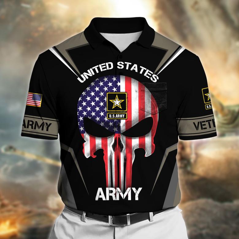 Premium US Veteran Polo Shirt With Pocket