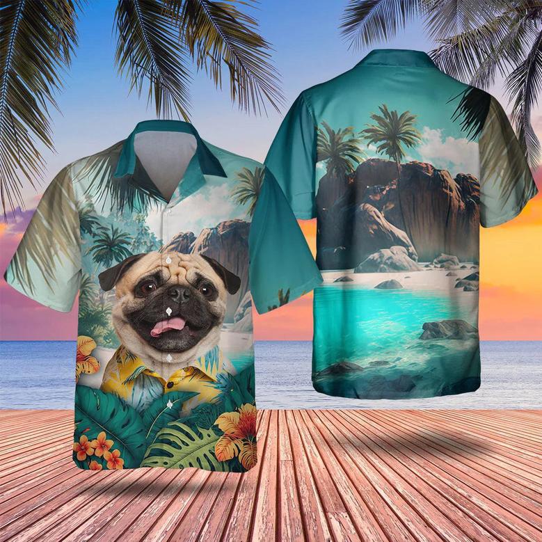 Pug - Tropical Hawaiian Shirt Summer Gifts