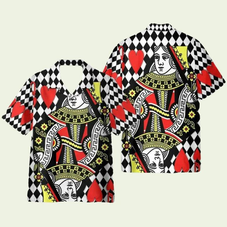 Queen Of Heart Couple Cosplay Costume Hawaiian Shirt