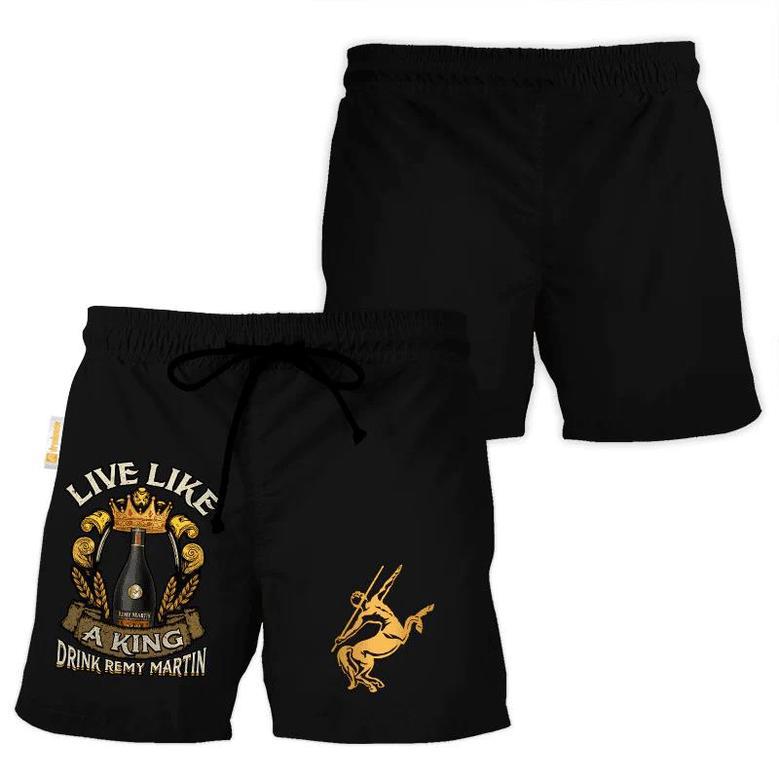 Remy Martin Black Basic Swim Trunks