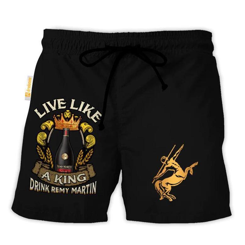 Remy Martin Black Basic Swim Trunks