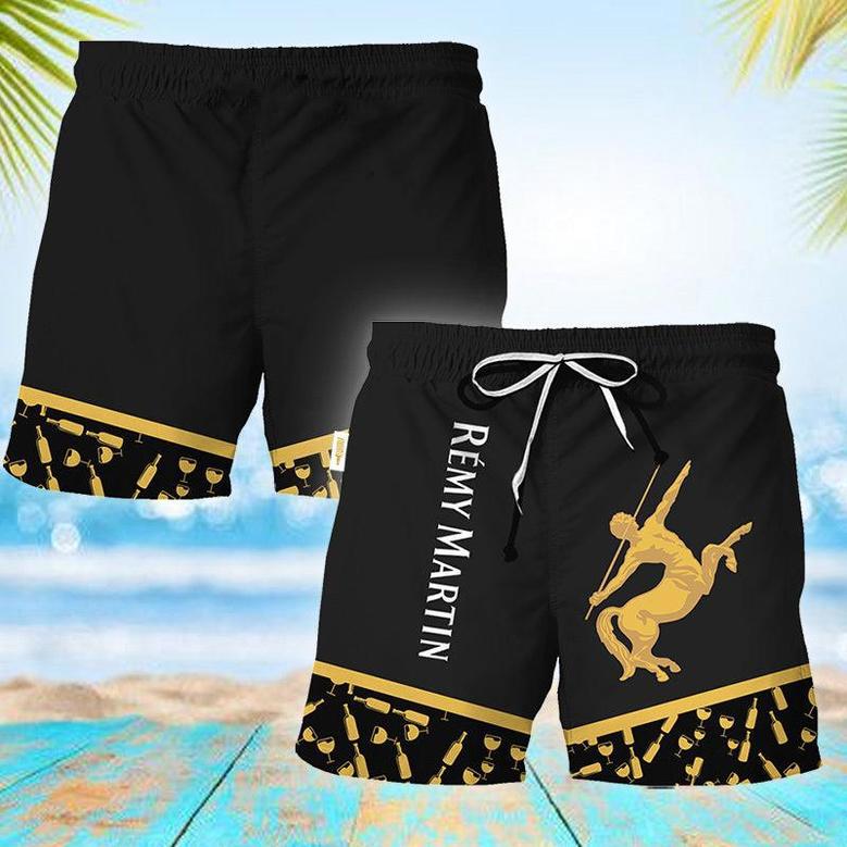 Remy Martin Bottle Pattern Swim Trunks