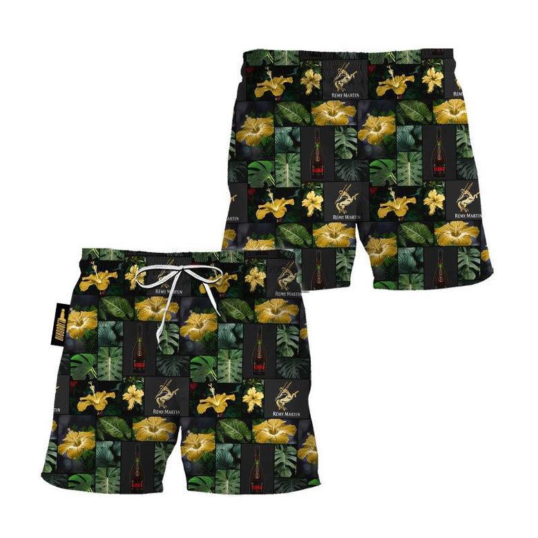 Remy Martin Tropical Hibiscus Flower Swim Trunks