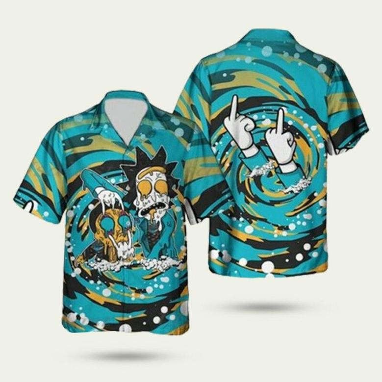 Rick And Morty Match Air Hawaiian Shirt