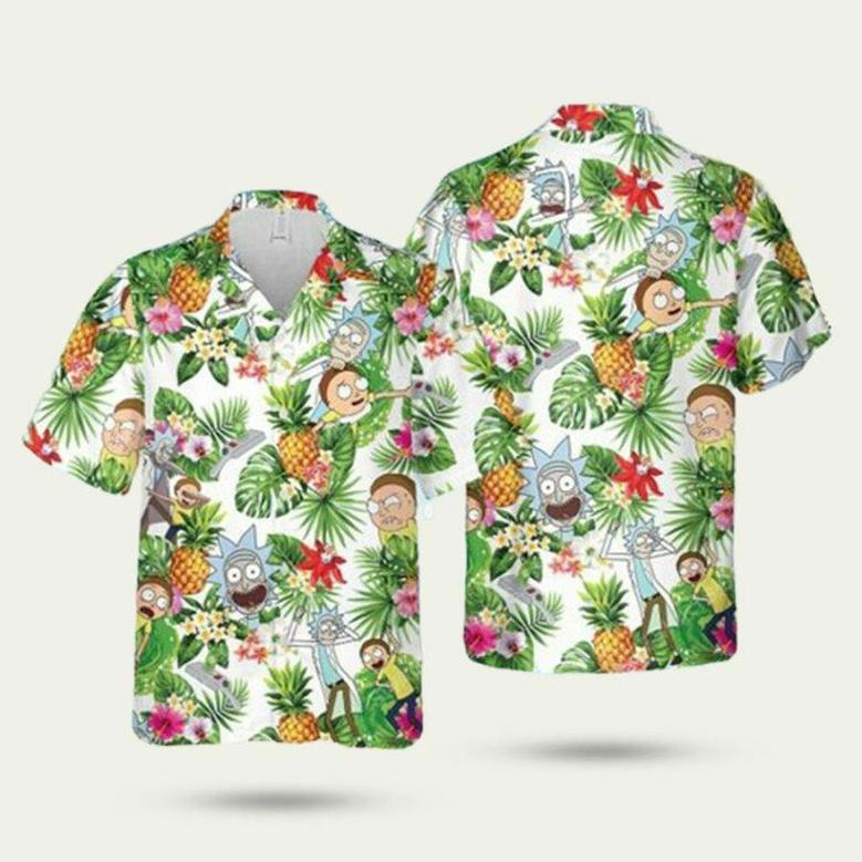 Rick And Morty Tv Show Summer Vacation Hawaiian Shirt