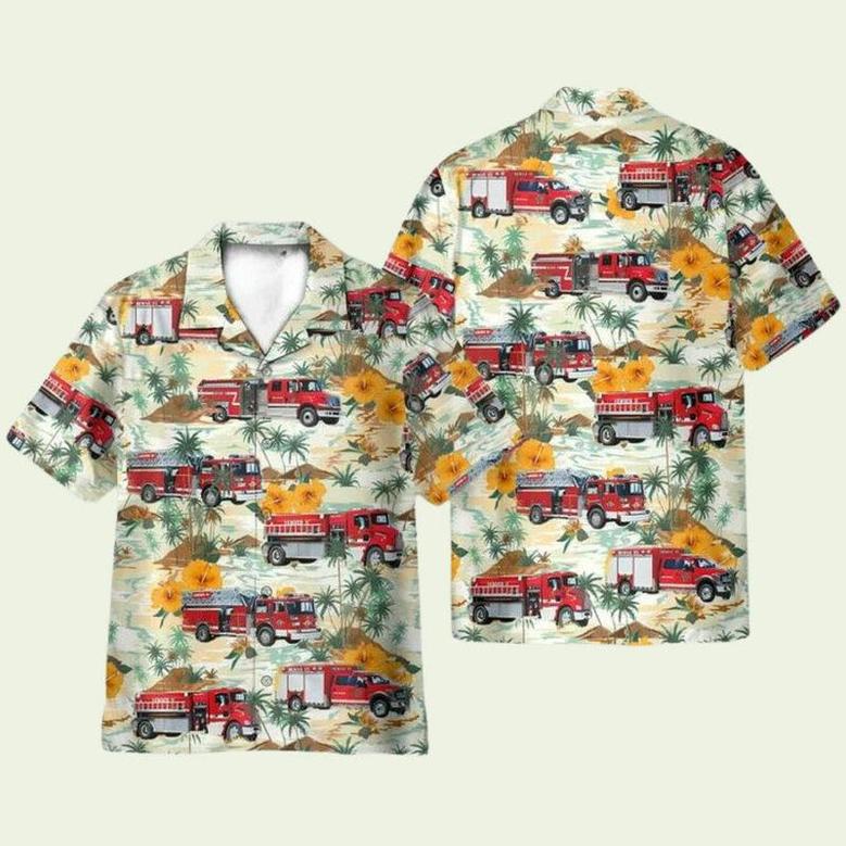 Rose Hill Kansas Butler County Fire District Station Hawaiian Shirt