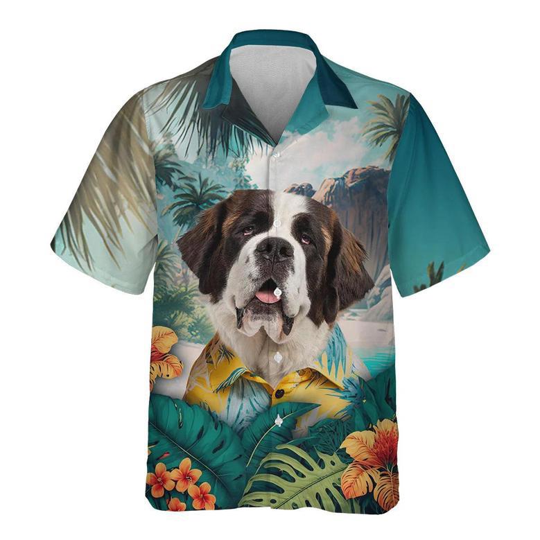 Saint Bernard - Tropical Hawaiian Shirt Summer Gifts