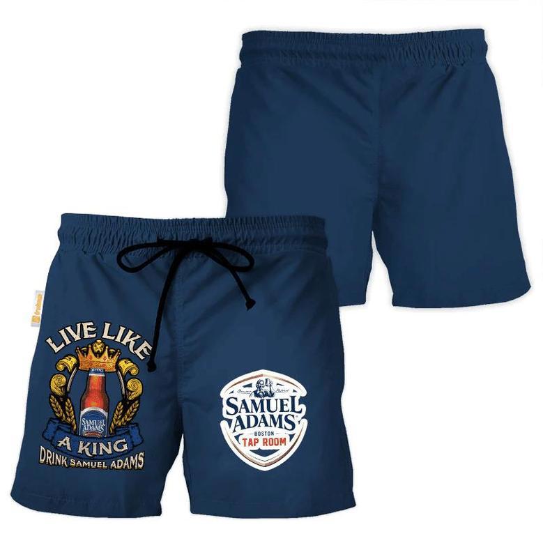 Samuel Adams Blue Basic Swim Trunks