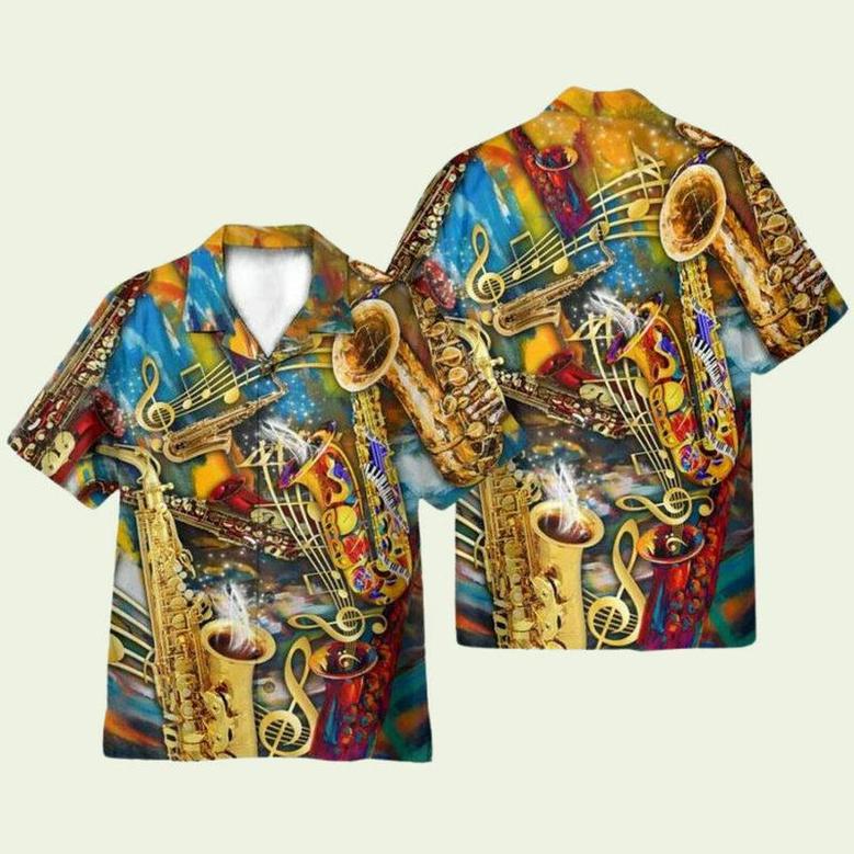 Saxophone Melody Hawaiian Shirt