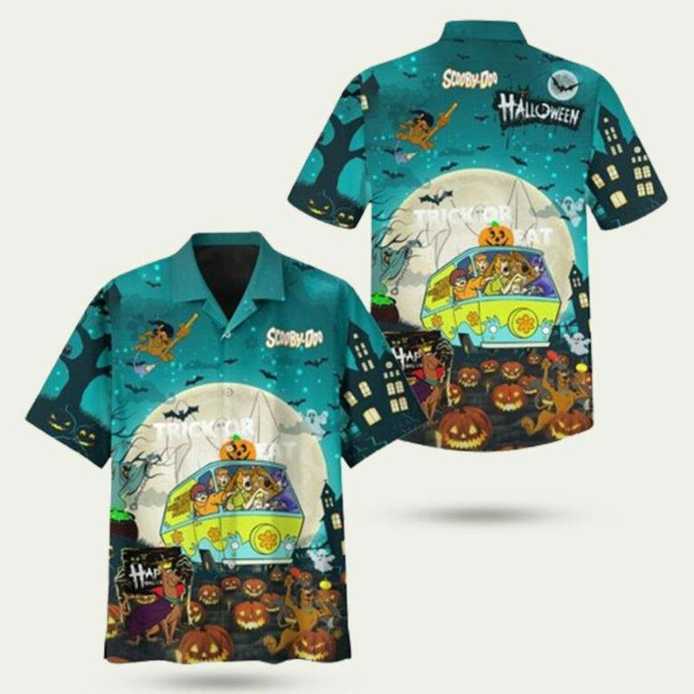 Scooby Doo Halloween Trick Or Treat Hawaiian Shirt