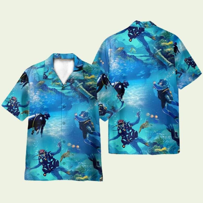 Scuba Diving Hawaiian Shirt