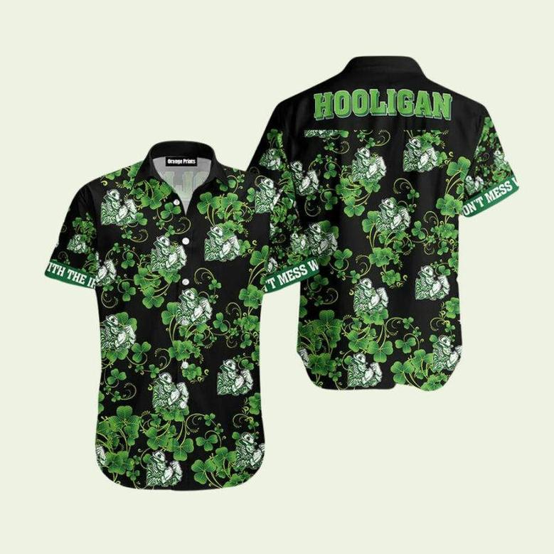 Shamrock Irish St Patricks Day Hawaiian Shirt