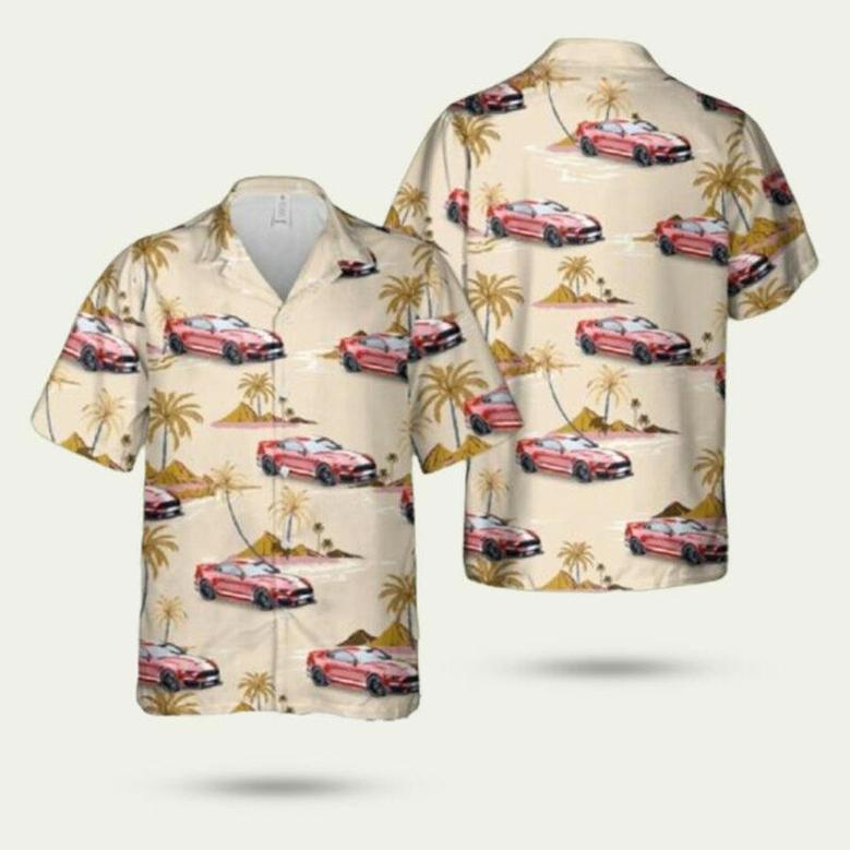 Shelby Ford Mustang Super Snake Ruby Red White Striping 2024 Hawaiian Shirt