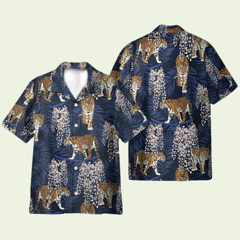 Siberian Tiger Tropical Hawaiian Shirt