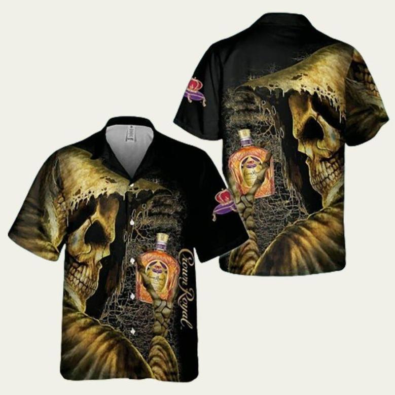 Skull Crown Royal Death Hawaiian Shirt