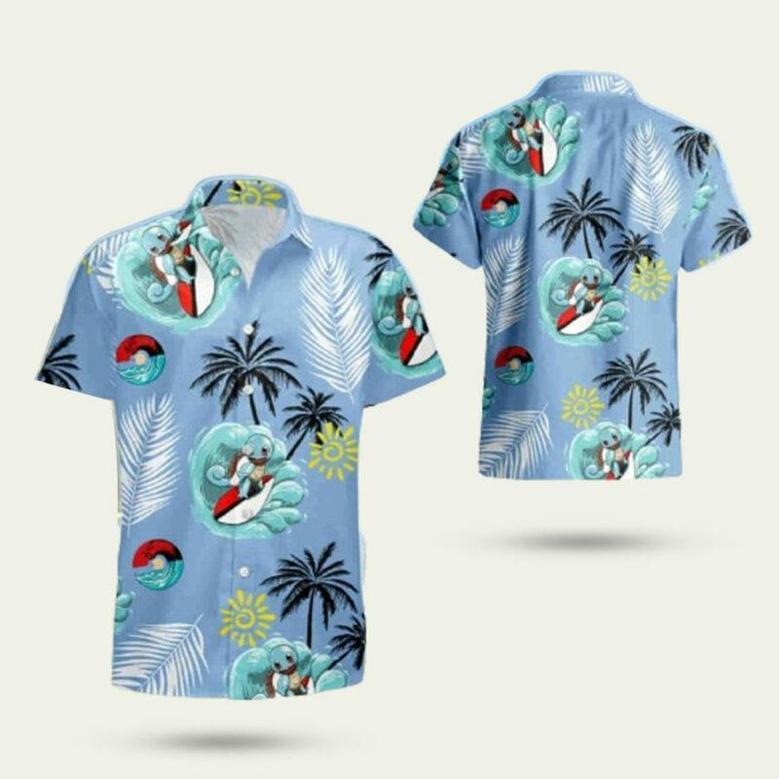 Squirtle Pokemon Hawaiian Shirt