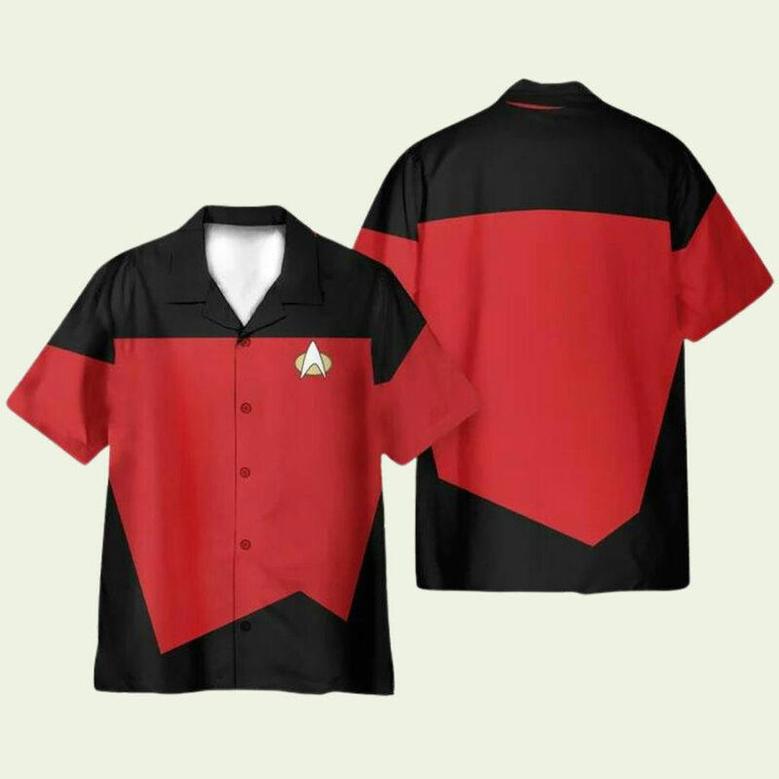 Star Trek Movie Red Cosplay Costume Hawaiian Shirt