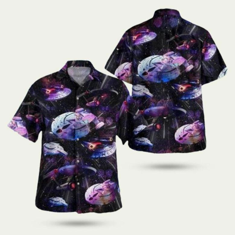 Star Trek Starships Aloha Summer Hawaiian Shirt