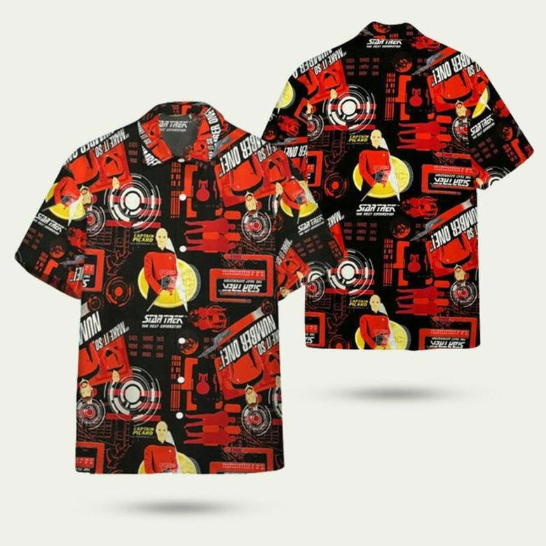 Star Trek The Next Generation Red Team Hawaiian Shirt