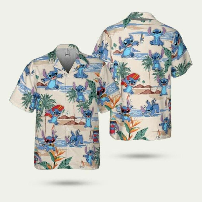 Stitch Summer Pattern Hawaiian Shirt