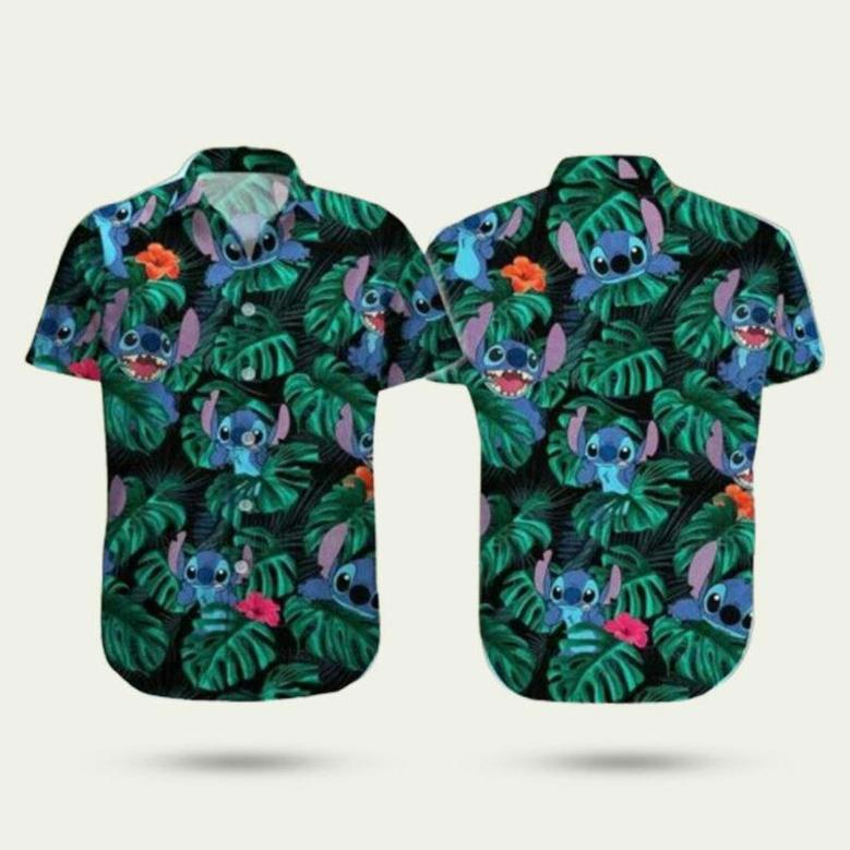 Stitch Tropical Pattern Hawaiian Shirt