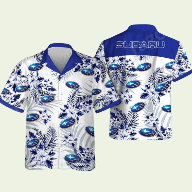 Subaru Logo Hawaiian Shirt