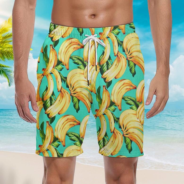 Summer Aloha Banana Beach Shorts For Men