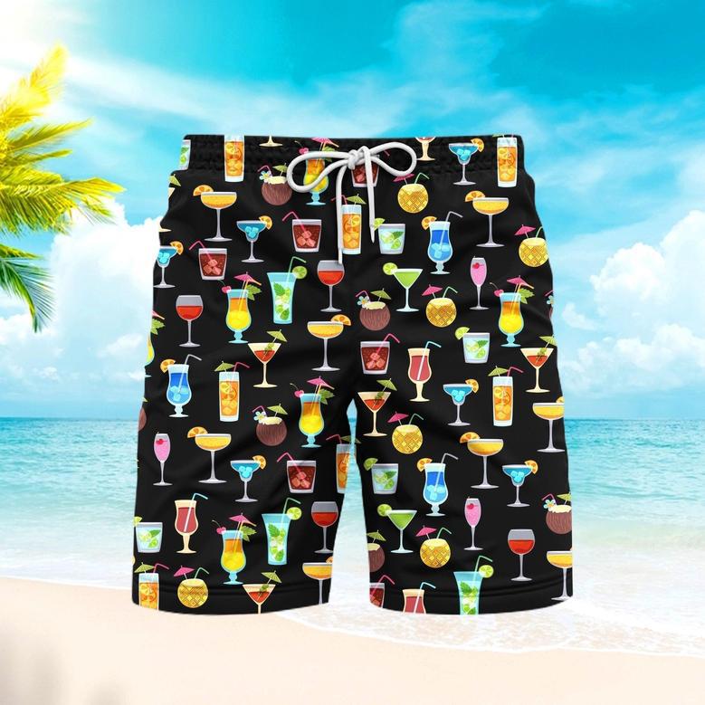 Summer Cocktails Aloha Beach Shorts For Men