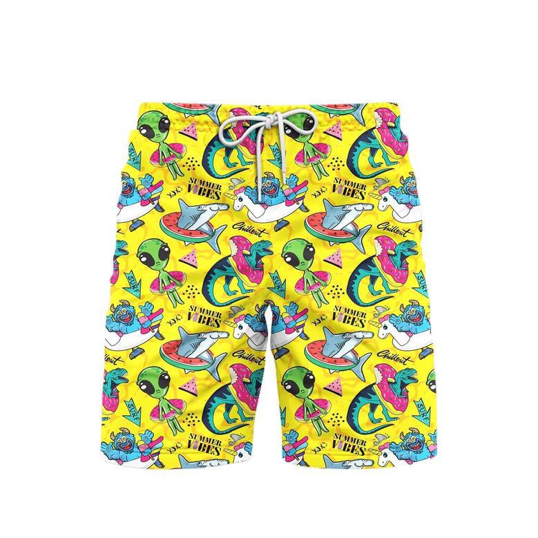 Summer Vibes Beach Shorts For Men